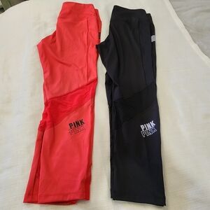 Victoria's Secret Pink Active Ultimate V High Waist 7/8 Leggings ,Bundle